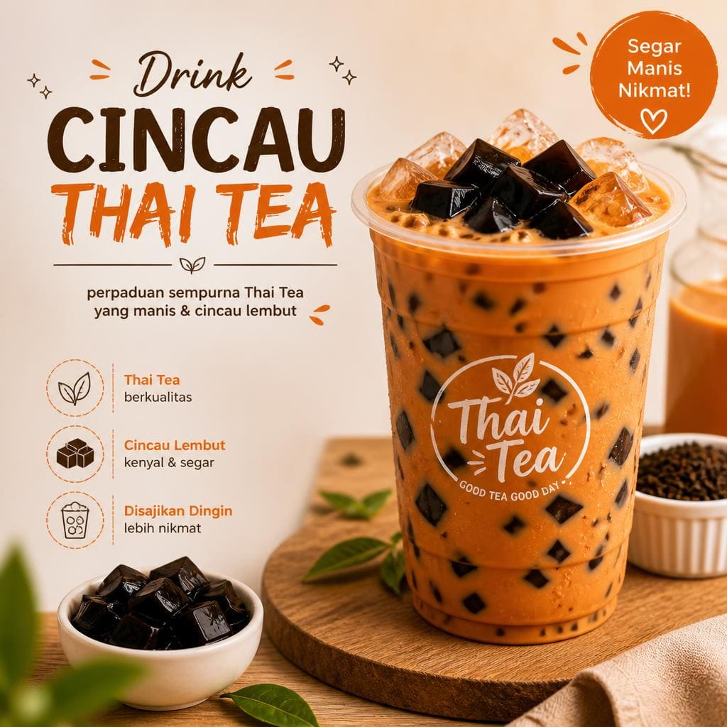 Cincau Thai Tea